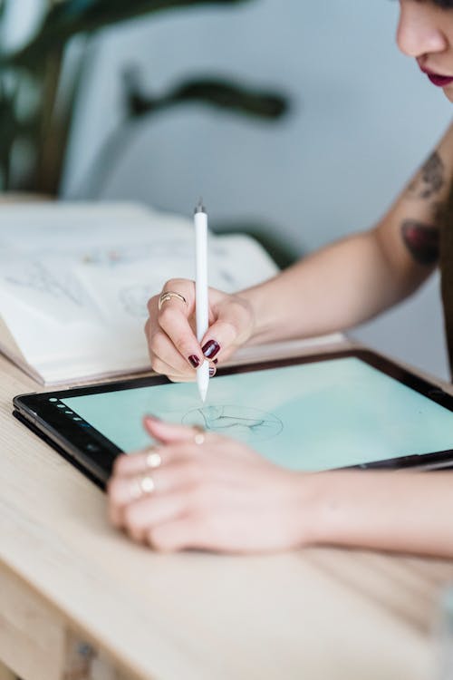 Digitaal tekenen op een tablet