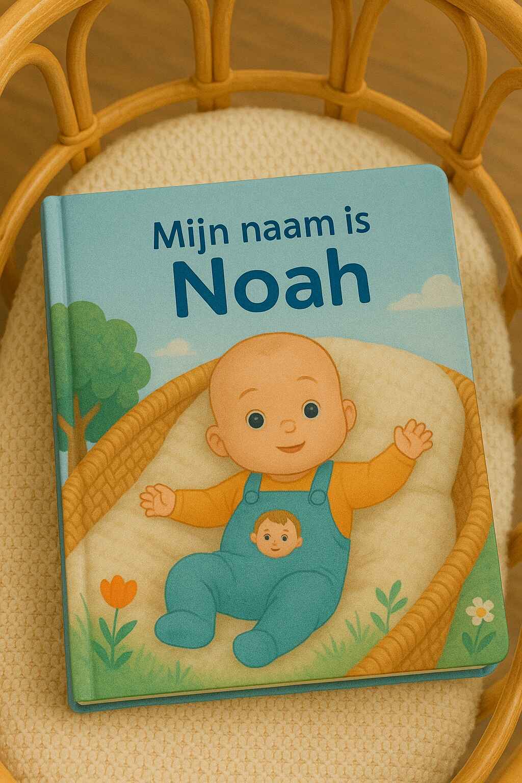 Cover: Een uniek kraamcadeau: een persoonlijk kinderboek met de naam van de baby