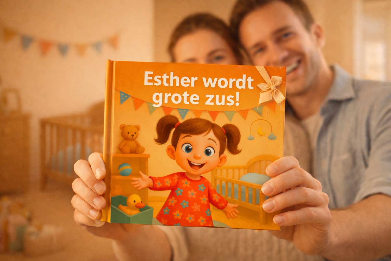 Ouders tonen een persoonlijk kinderboek