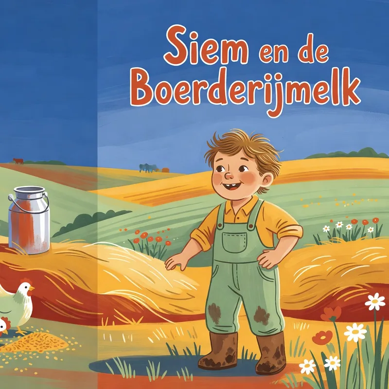 Cover van het gepersonaliseerde kinderboek Siem en de Boerderijmelk