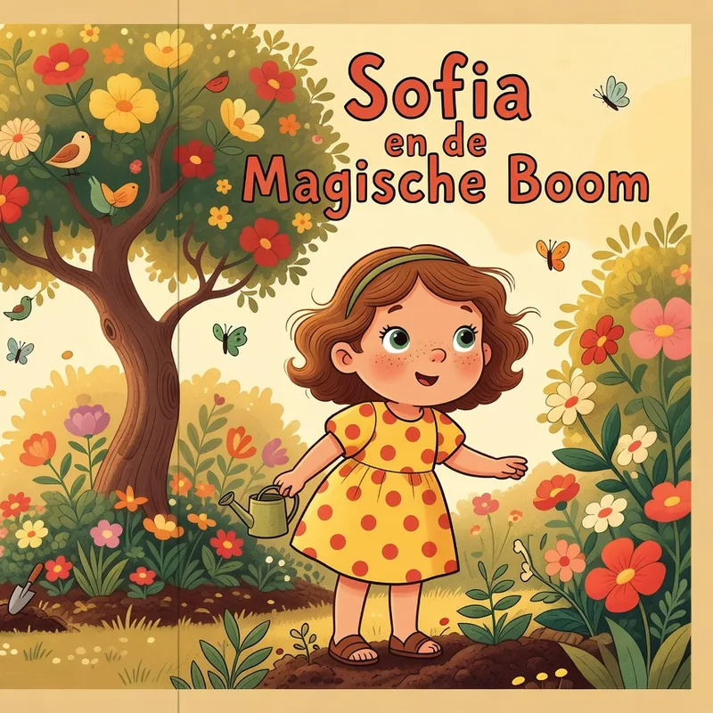 Cover van het gepersonaliseerde kinderboek Sofia en de Magische Boom
