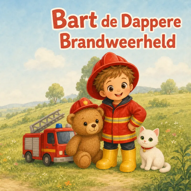 Voorbeeld voorkant: Bart de Dappere Brandweerheld