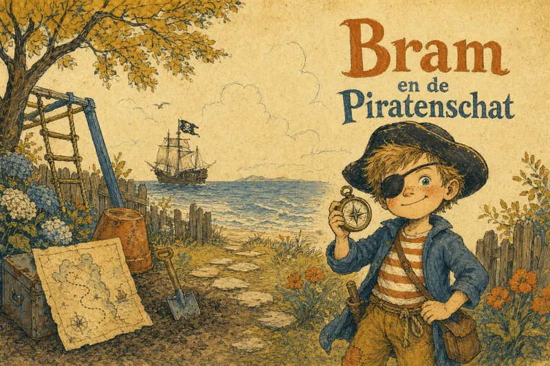 Voorbeeld voorkant: Bram en de Piratenschat