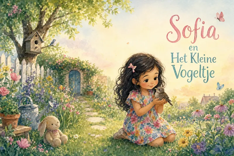 Voorbeeld voorkant: Sofia en Het Kleine Vogeltje