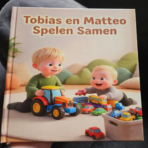 Cover van een gepersonaliseerd kinderboek met naam
